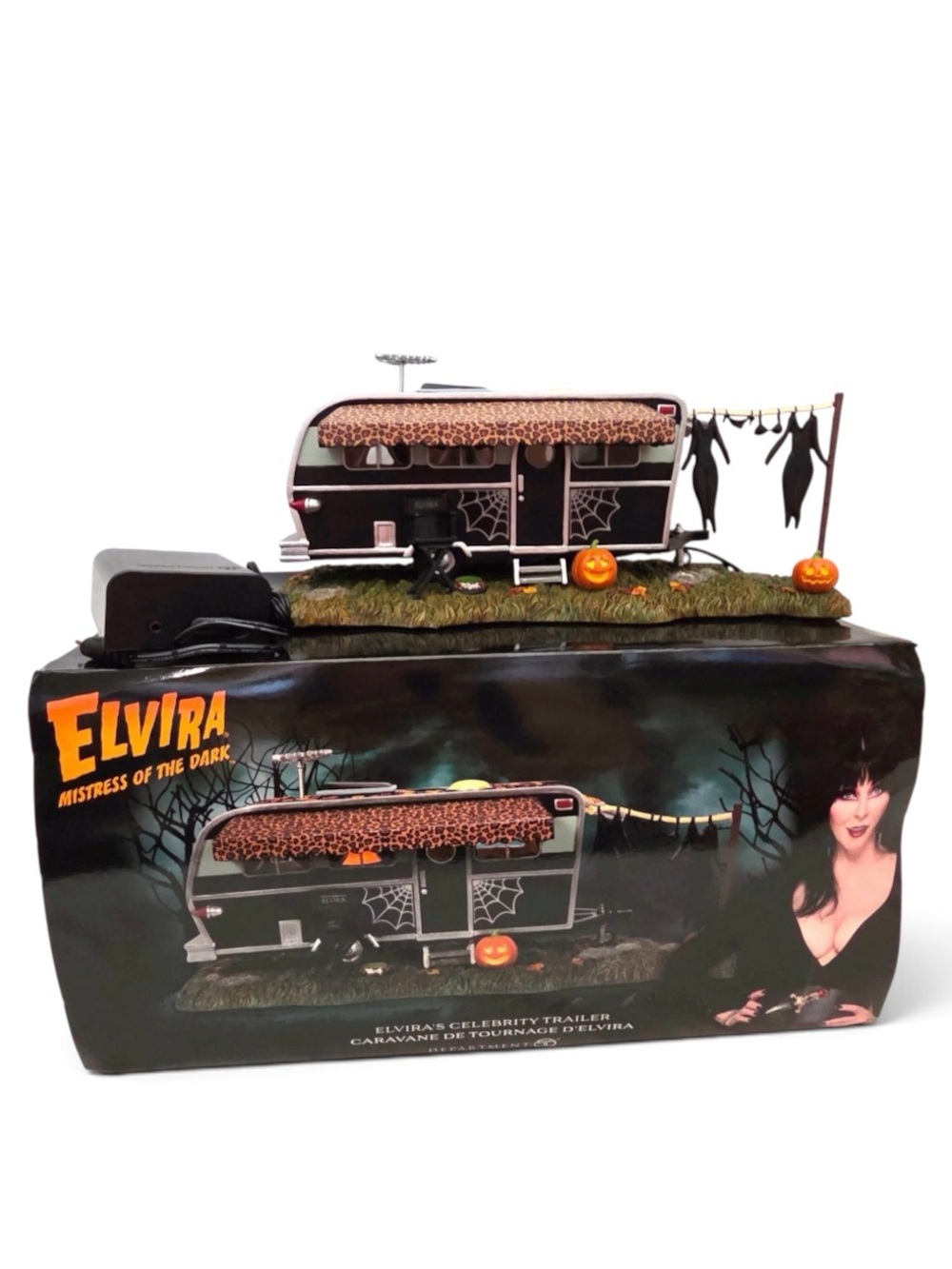 NEW Department 56 Elvira's Celebrity Light-Up Trailer Figurine Mistress of the D